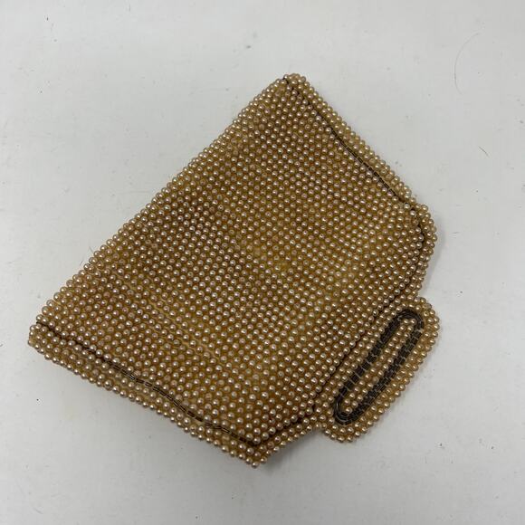 Vintage La Regale for Japan Beaded Evening Bag Clutch Pearlescent - Picture 3 of 5
